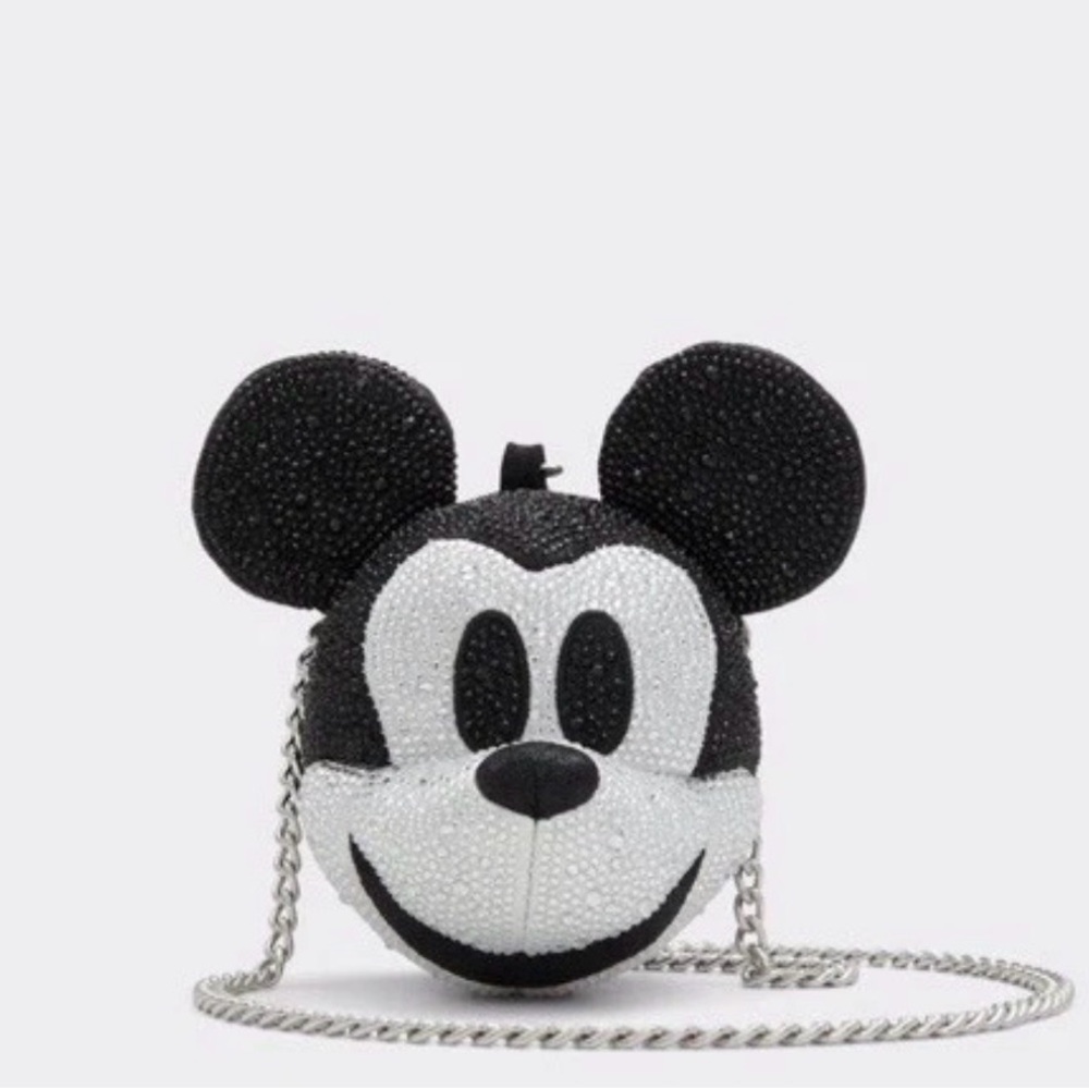 Aldo Black and White Mickey Mouse Kids Bag